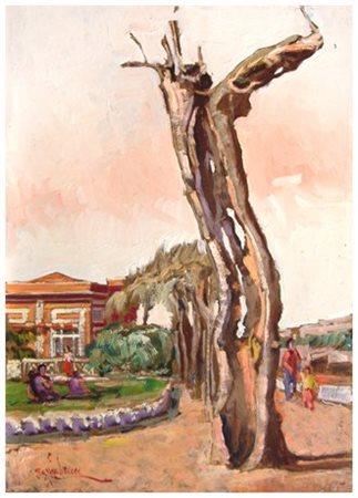 FRANCO MAZZACCHERINI (La Spezia 1939 – Livorno 1999) La Baracchina Rossa a...