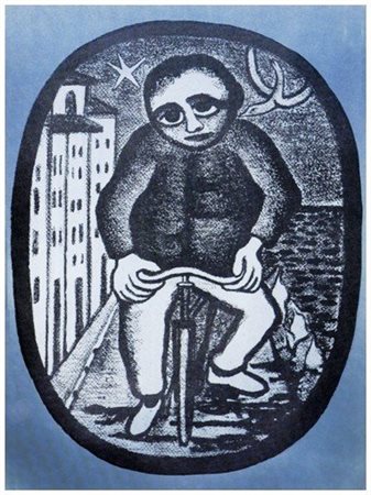 GIUSEPPE VIVIANI (Agnano di Pisa 1898 – Pisa 1965) Il ciclista, 1963...