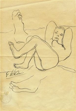 GIUSEPPE VIVIANI (Agnano di Pisa 1898 – Pisa 1965) Senza titolo Penna su...