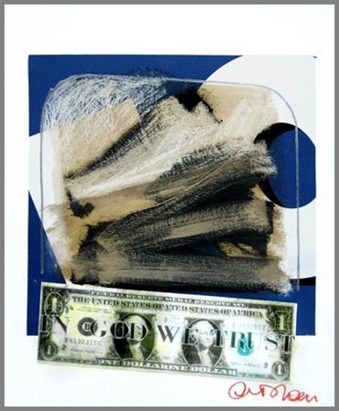 ANTONIO DEL DONNO (Benevento 1927) Il potere del denaro Pittura, t.m. e...