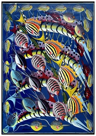 MAURUS MICHAEL MALIKITA (Lindi (Tanzania) 1964) Senza titolo, 2002 Olio su...