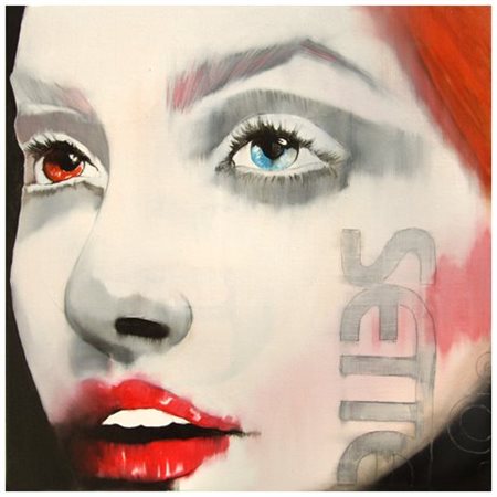 CLEONICE GIOIA (Colleferro 1976) Sette, 2012 Olio su tela 50 x 50. Titolo a...