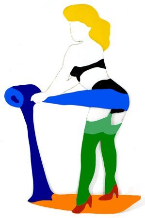 MARCO LODOLA (Dorno 1955) Vibro, 2004 Smalti su perspex 110 x 65. Firma...