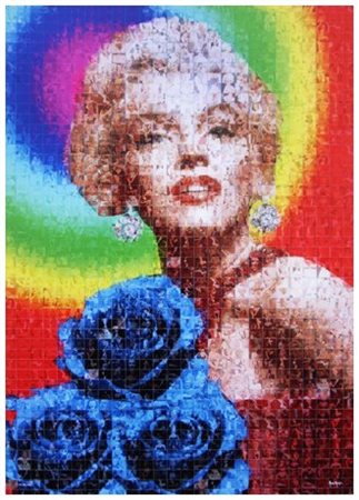 MARIA MURGIA (Ossi 1935) Omaggio a Marilyn Monroe, 2011 Foto mosaico digitale...