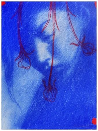 OMAR GALLIANI (Montecchio Emilia 1954) Senza titolo Pastelli policromi su...