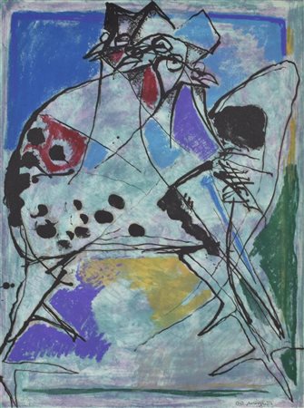 Luciano Minguzzi SENZA TITOLO serigrafia su carta, cm 63x48 esemplare 18 su...