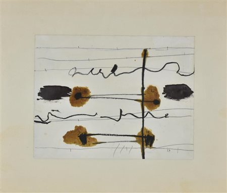 Jean Gaudaire-Thor ECRITURS tecnica mista su carta, cm 24,8x32,5 sul fronte:...