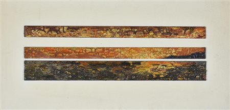 Vittorio Marrone TRAMONTO A CAPO AMPELIO tecnica mista e collage su faesite,...