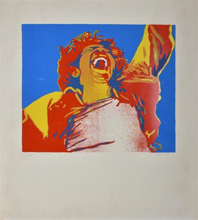 Giangiacomo Spadari OCCIDENTE serigrafia su carta, cm 77x69 esemplare 51 su...