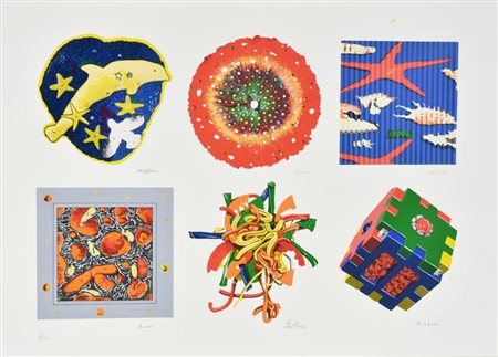 Cracking Art Group SENZA TITOLO serigrafia materica su carta, cm 55,5x76...