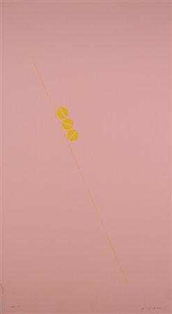 Ermanno Leinardi COMPOSIZIONE serigrafia, cm 60x33; es. 37/100 firmato,...