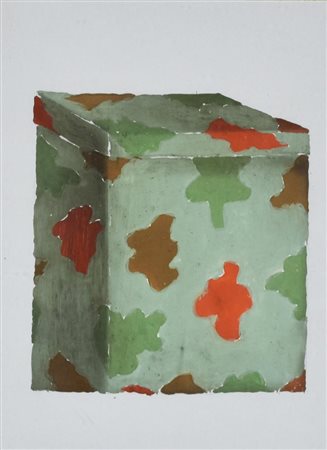 Piero Bolla LA SCATOLA tecnica mista su tavola, cm 24x19 sul retro: firma,...