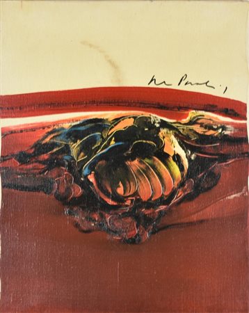 De Paolis Pietro SENZA TITOLO olio su tela, cm 50x40 sul fronte: firma