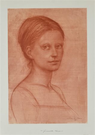 Moroni Fiorello ANNAMARIA stampa su carta, cm 70x50 sul fronte: firma...