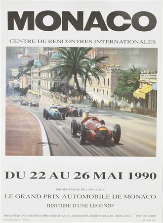MANIFESTO CENTRE DE RENCONTRES INTERNATIONALES MONACO 1990 cm 56x41 Manifesto...