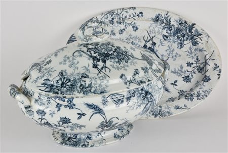 GRANDE ZUPPIERA E PIATTO IN CERAMICA RICHARD Zuppiera e piatto in ceramica...