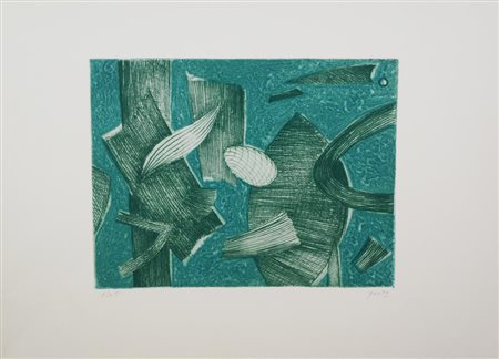 Henry Goetz LOTTO DI 2 STAMPE I) Composizione. Acquaforte e acquatinta. mm...