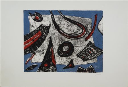 Henry Goetz COMPOSIZIONE Acquaforte e acquatinta. mm 250x315. Foglio: mm...