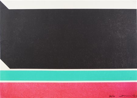 Chin Hsiao N°11. 1971 Litografia a tre colori. mm 510x705. Firmata e numerata...
