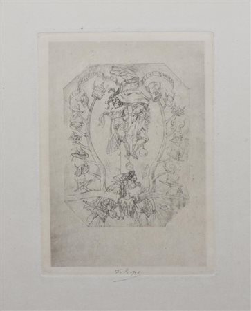 Felicien Rops LE CATÈCHISME DES GENS MARIÈS (2 esemplari in stati diversi)....