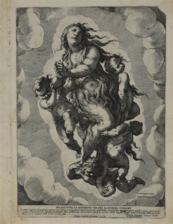 Raffaello Schiaminossi L’ASCENSIONE DI MARIA MADDALENA Acquaforte. mm...