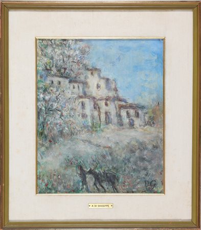 ARTISTA DEL XX SECOLO Senza titolo. 1955. Tecnica mista su cartone telato. Cm...