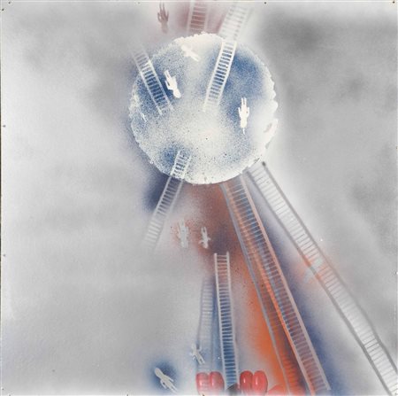 FOMEZ ANTONIO (n. 1937) Senza titolo. Tecnica mista su tela. Cm 70,00 x...