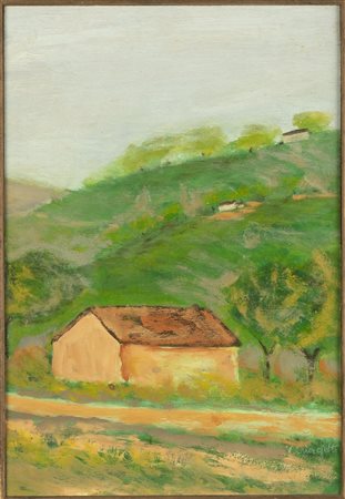NON IDENTIFICATO AUTORE Senza titolo. Olio su tavoletta. Cm 22,00 x 33,50. ....