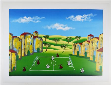 DA NORCIA PAOLO (n. 1953) Senza titolo. Litografia. Cm 80,00 x 60,00. XXX/C....