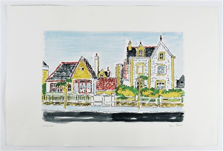 TAMBURI ORFEO (1910 - 1994) Senza titolo. Acquaforte ritoccata a mano. Cm...