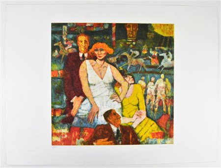 SQUILLANTINI REMO (1920 - 1996) Senza titolo. Acquaforte. Cm 80,00 x 60,00....