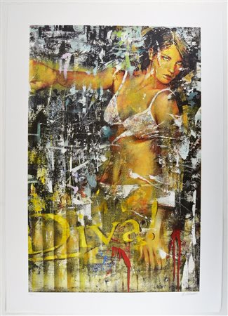 DEL VECCHIO MAURIZIO (n. 1962) Senza titolo. Serigrafia. Cm 100,00 x 70,00....