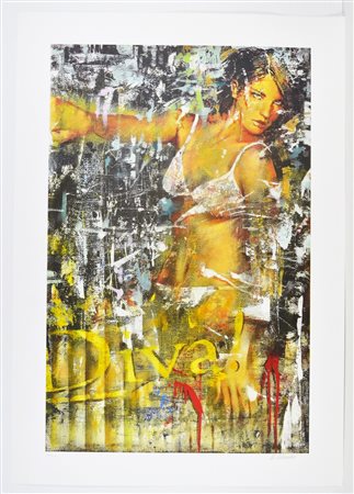 DEL VECCHIO MAURIZIO (n. 1962) Senza titolo. Serigrafia. Cm 70,00 x 100,00....