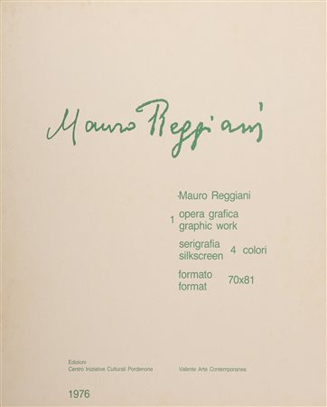 REGGIANI MAURO (1897 - 1980) Mauro Reggiani (cartella). 1976. Serigrafia. Cm...