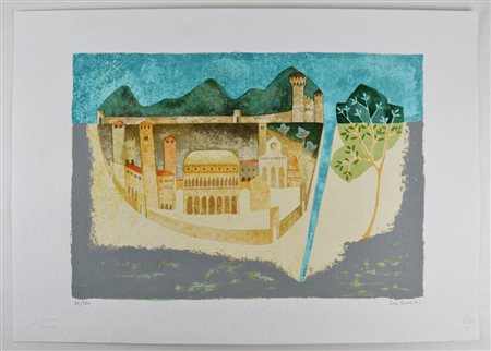 BORGHI LEO (n. 1937) Senza titolo. Serigrafia. Cm 73,00 x 52,00. 30/120....