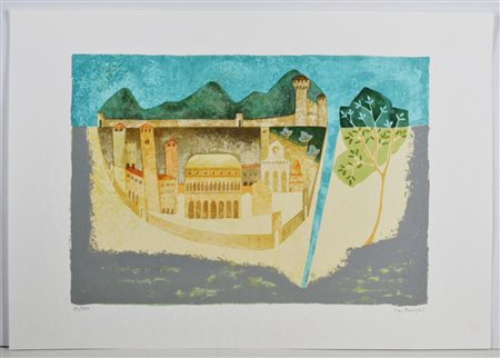 BORGHI LEO (n. 1937) Senza titolo. Serigrafia. Cm 74,50 x 52,00. 33/120....