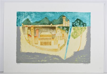 BORGHI LEO (n. 1937) Senza titolo. Serigrafia. Cm 74,50 x 52,00. 78/120....