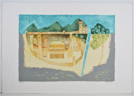 BORGHI LEO (n. 1937) Senza titolo. Serigrafia. Cm 74,50 x 52,00. 28/120....