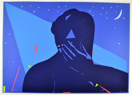 NON IDENTIFICATO AUTORE Senza titolo. Serigrafia. Cm 70,00 x 50,00. 114/130....