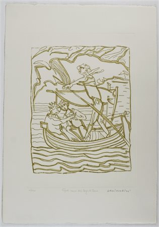 NON IDENTIFICATO AUTORE Quel ramo del lago di Como. . Serigrafia. Cm 35,00 x...