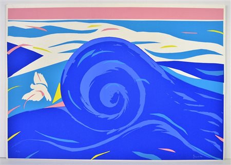 NON IDENTIFICATO AUTORE Senza titolo. Serigrafia. Cm 70,00 x 50,00. IX/XX....