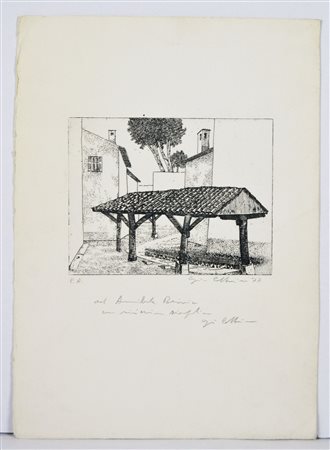 NON IDENTIFICATO AUTORE Senza titolo. 1977. Incisione. Cm 36,00 x 25,50. E.A....