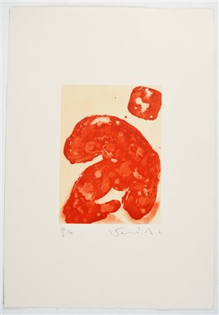 NON IDENTIFICATO AUTORE Senza titolo. Serigrafia. Cm 35,00 x 50,00. P.A....