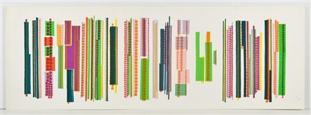 NON IDENTIFICATO AUTORE Senza titolo. 1989. Serigrafia. Cm 100,00 x 35,00....