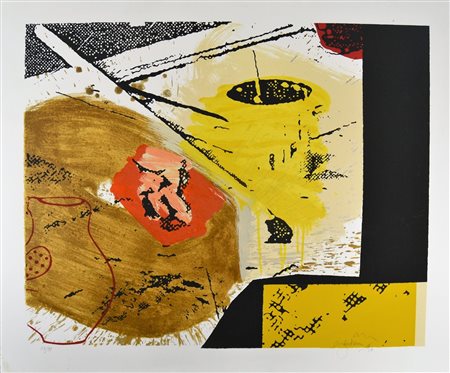 GUADAIRE THOR JEAN (n. 1947) Senza titolo. Serigrafia. Cm 76,50 x 92,50....