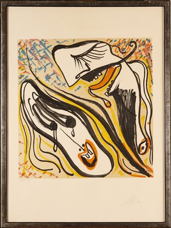 DALI' SALVADOR (1904 - 1989) Senza titolo. Serigrafia. Cm 47,00 x 64,00....