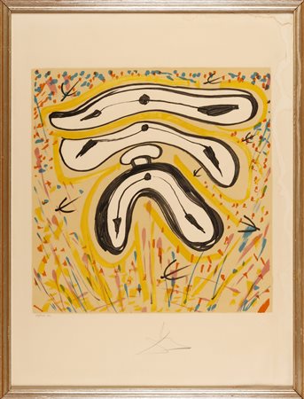 DALI' SALVADOR (1904 - 1989) Senza titolo. Serigrafia. Cm 47,00 x 65,00....