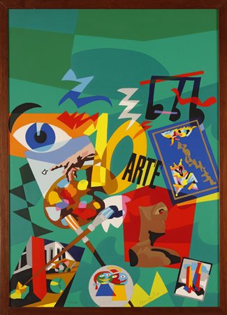 NESPOLO UGO (n. 1941) Senza titolo. Serigrafia. Cm 48,00 x 68,00. 1022/1500....