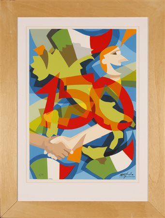 NESPOLO UGO (n. 1941) Senza titolo. Serigrafia. Cm 41,00 x 60,00. 5/99....