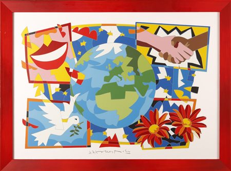 NESPOLO UGO (n. 1941) Senza titolo. Serigrafia. Cm 69,00 x 49,00. 47/50....